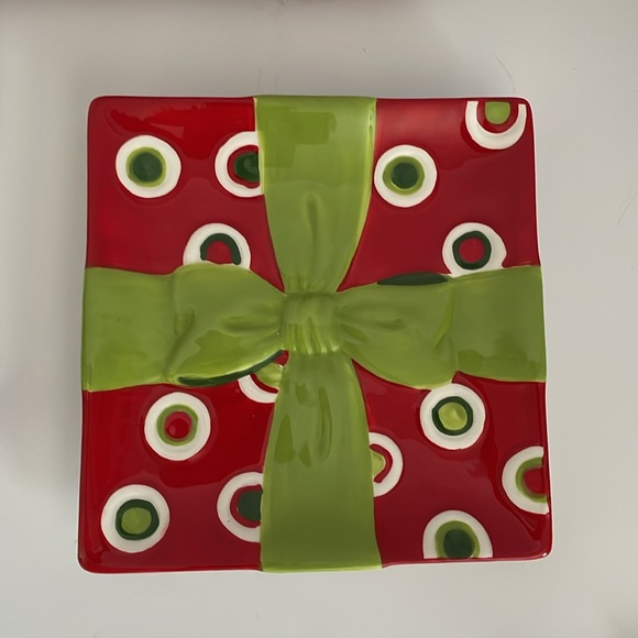 Fitz And Floyd Holiday Cheer Snack Plate & Spreader Macy’s Exclusive 🎁 🆕️ - Picture 3 of 17